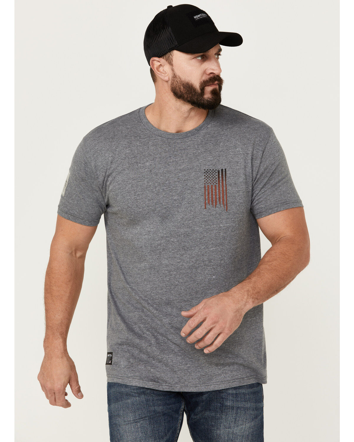 Howitzer Men's Freedom Spine Short Sleeve Graphic T-Shirt