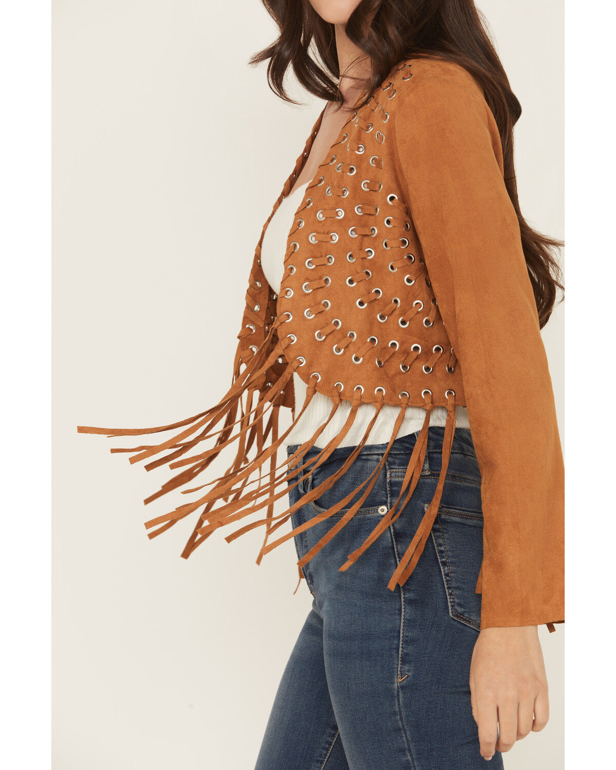 Vocal Women's Fringe Cropped Jacket