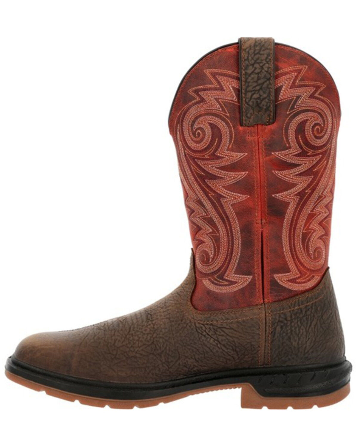 Rocky Men's Worksmart Waterproof Pull On Western Work Boots - Composite Toe