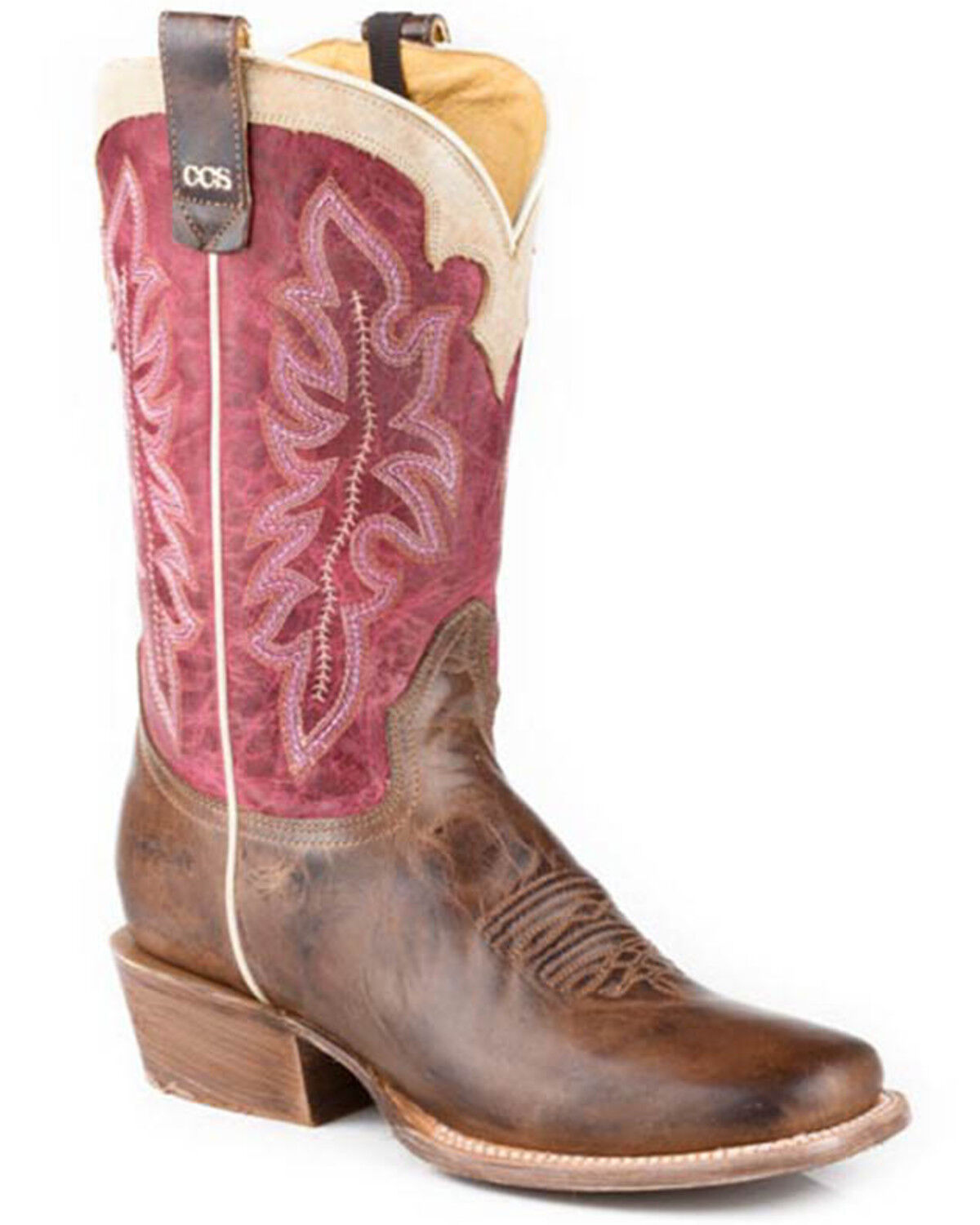 Roper Women's Ride 'Em Cowgirl Concealed Carry Western Boots - Square Toe