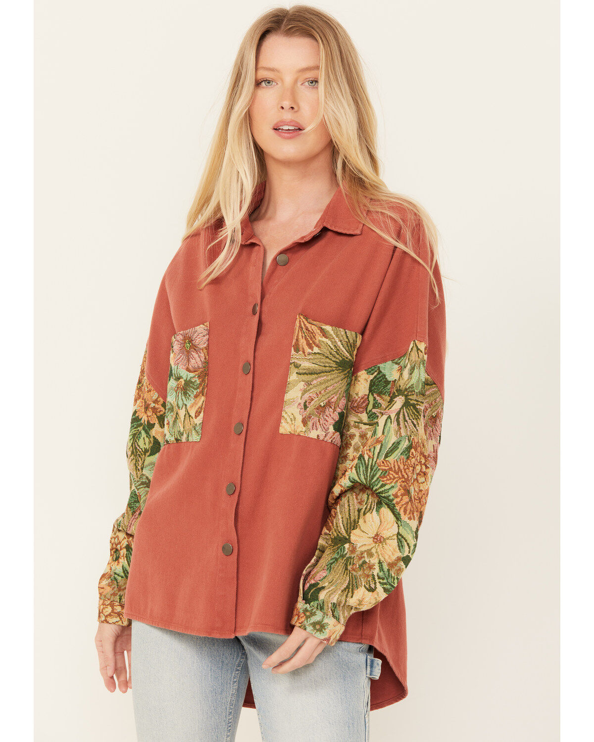 POL Women's Tapestry Shacket