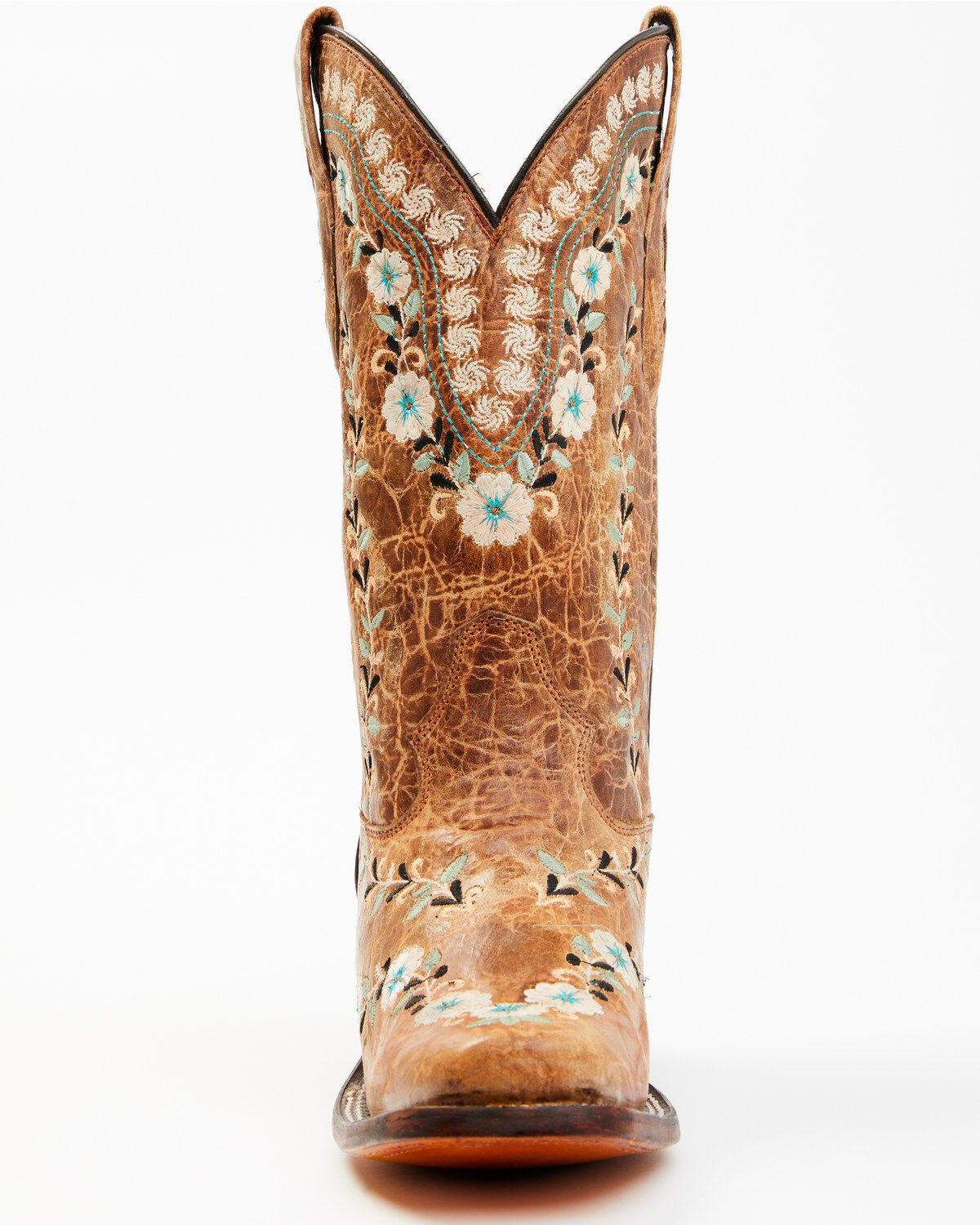 Corral Women's Floral Blacklight Western Boots - Square Toe