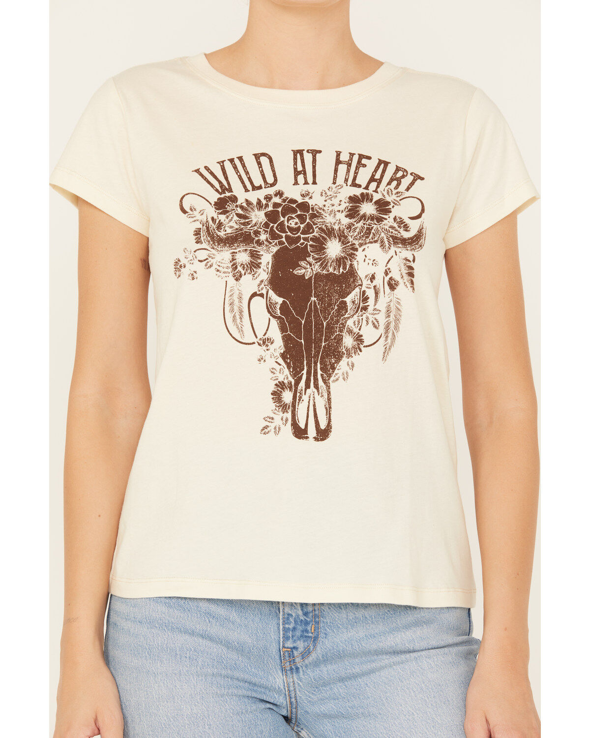 Shyanne Women's Wild At Heart Short Sleeve Graphic Tee