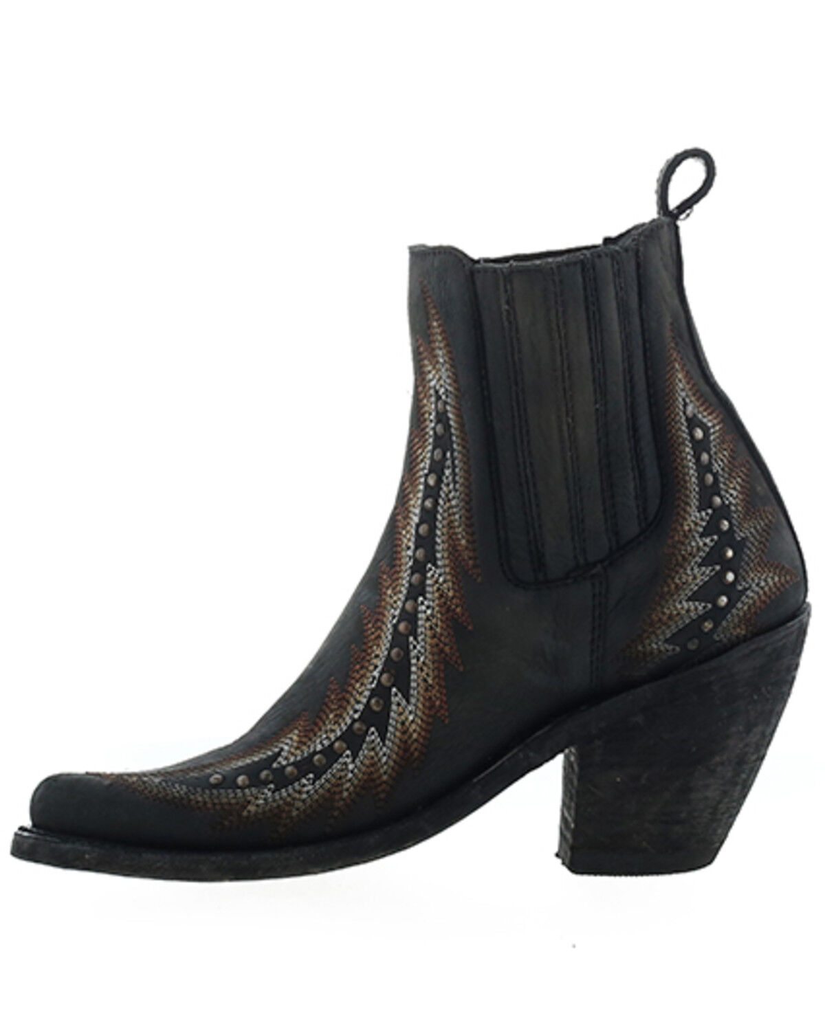 Liberty Black Women's Vegas Gloria Studded Booties - Round Toe