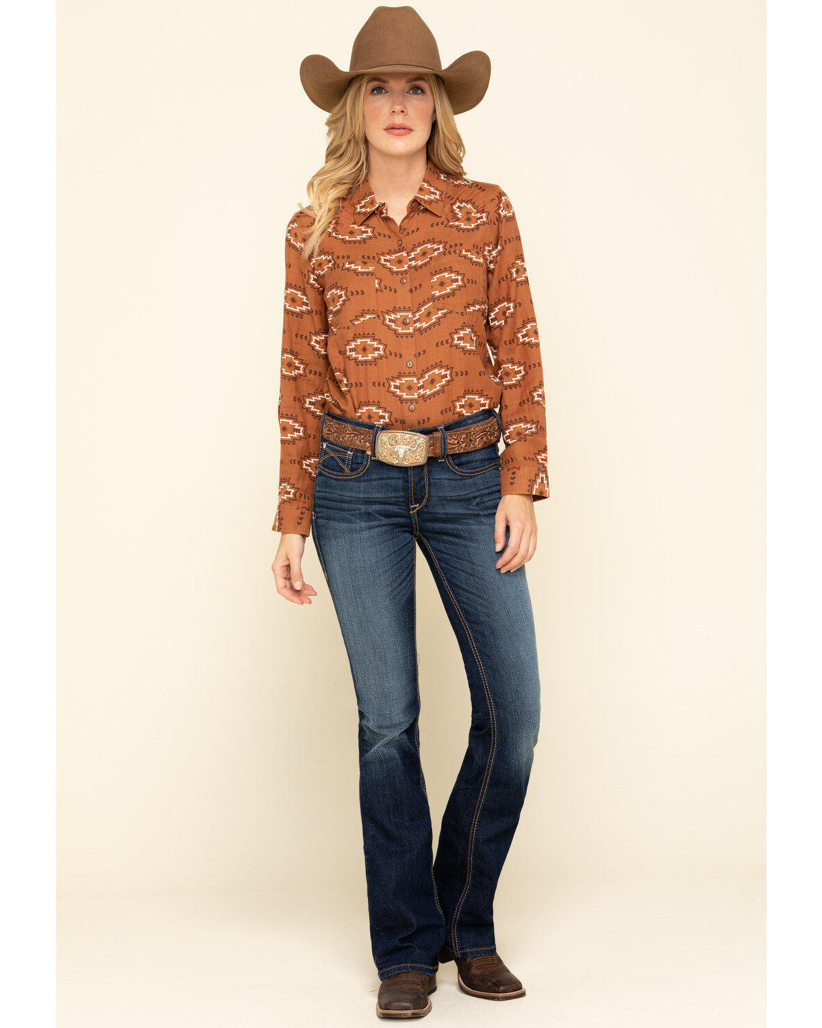 Ariat Women's Autumn Blossom R.E.A.L Billie Jean Shirt