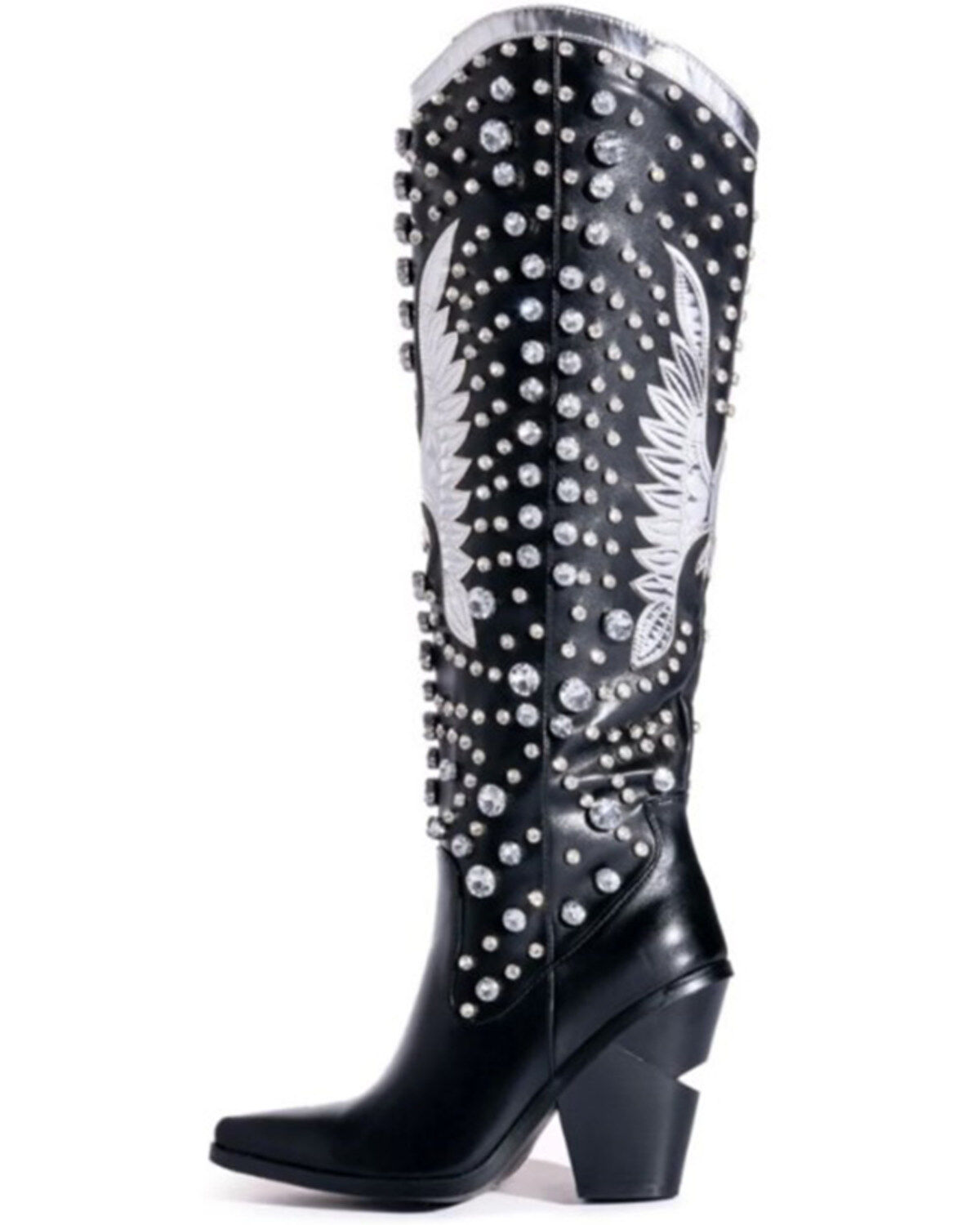 Azalea Wang Women's Upbeat Rhinestone Western Boots - Snip Toe