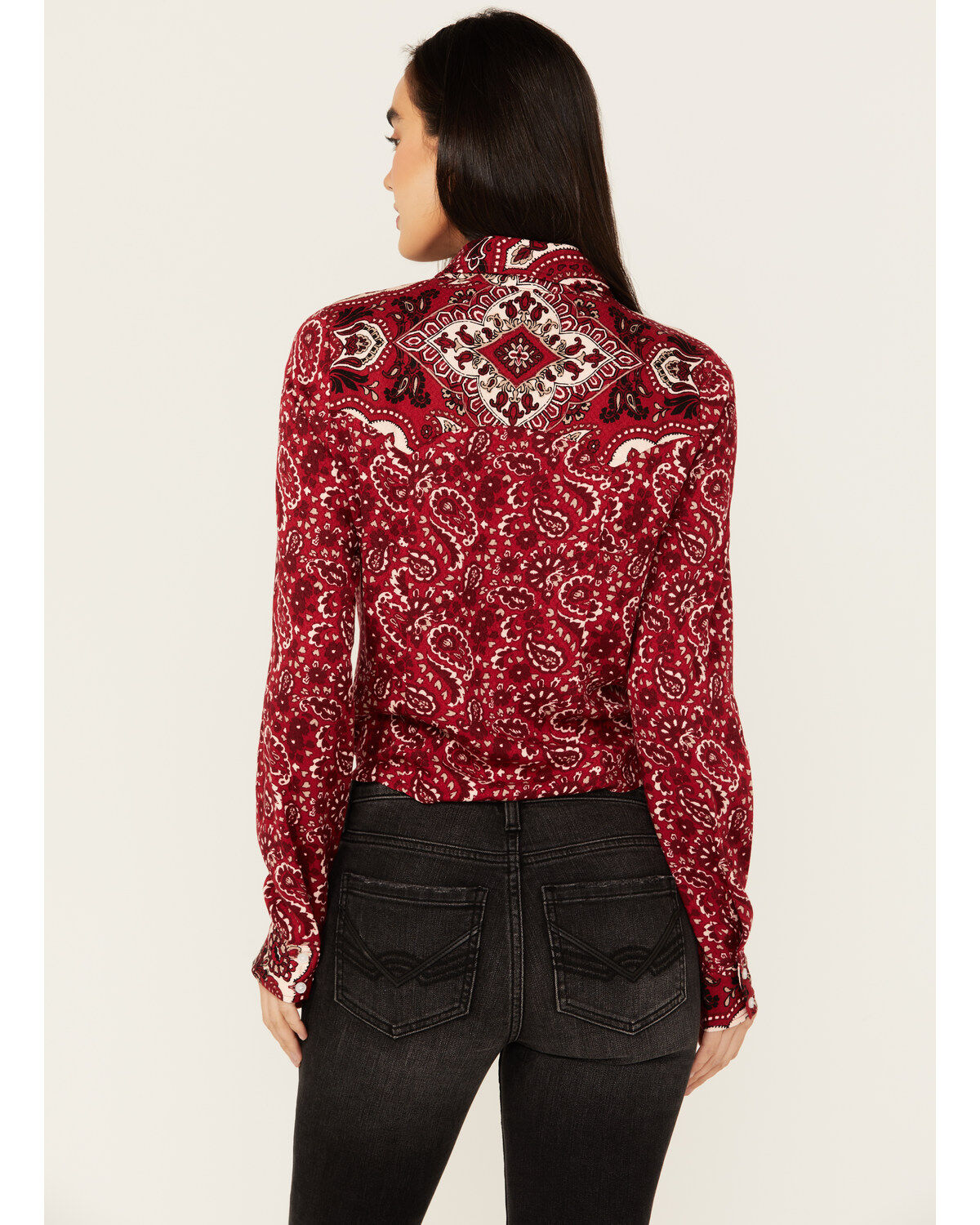 Idyllwind Women's Erwin Printed Tie Front Shirt