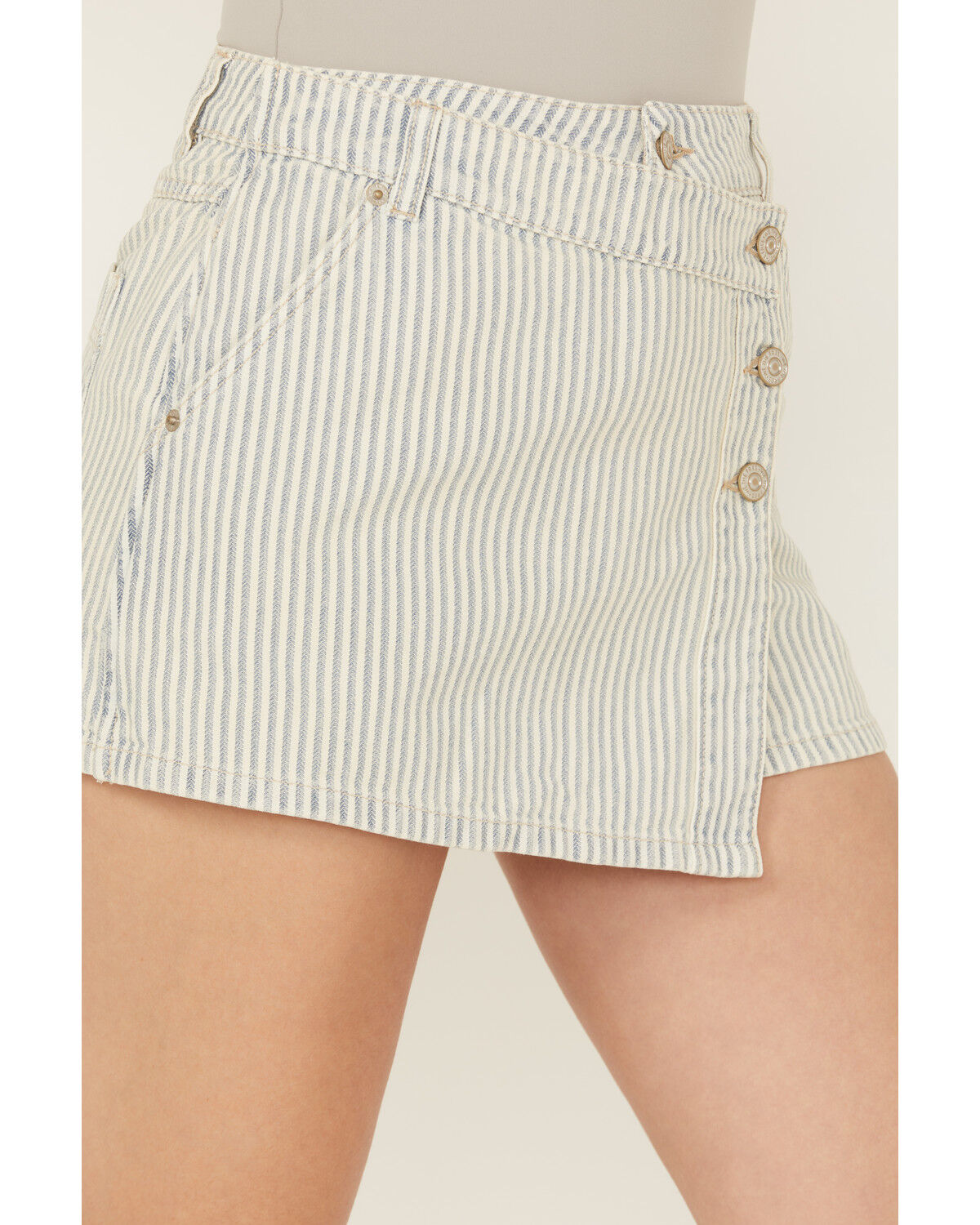 Free People Women's Wynne Railroad Mini Skirt