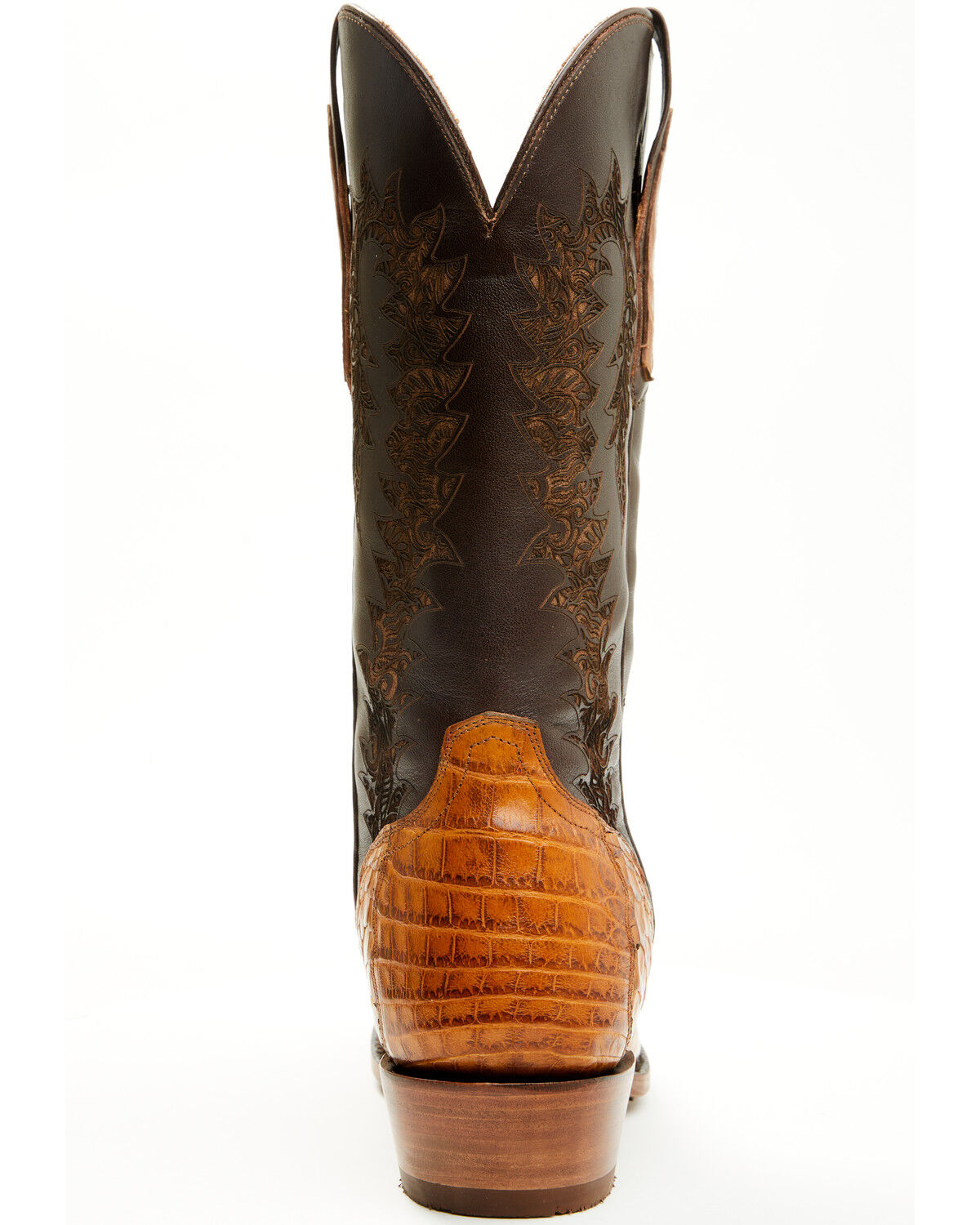 El Dorado Men's Exotic American Alligator Western Boots - Round Toe