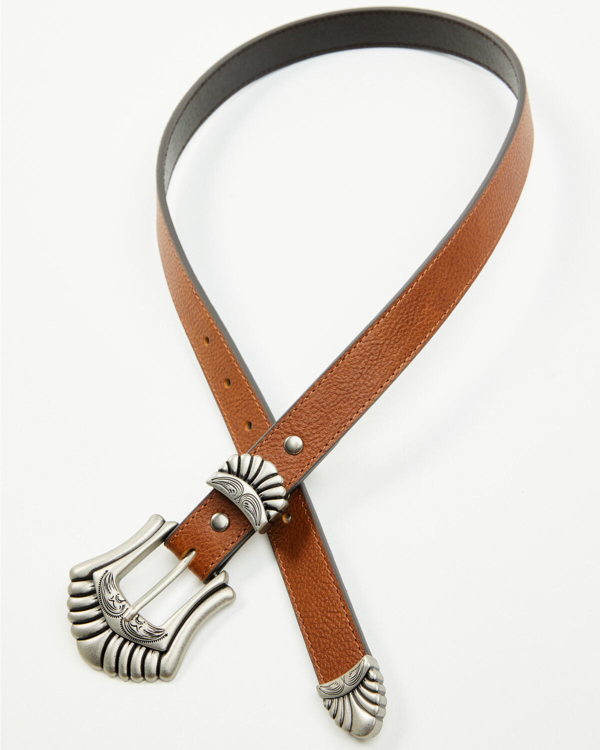 Shyanne Women's Teagan Skinny 3-Piece Buckle Belt