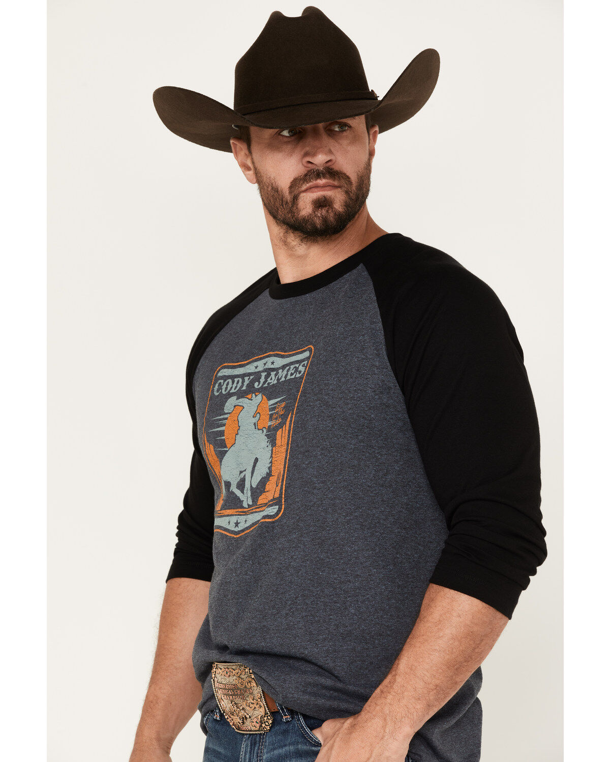Cody James Men's Canyon Bronco Graphic Raglan T-Shirt