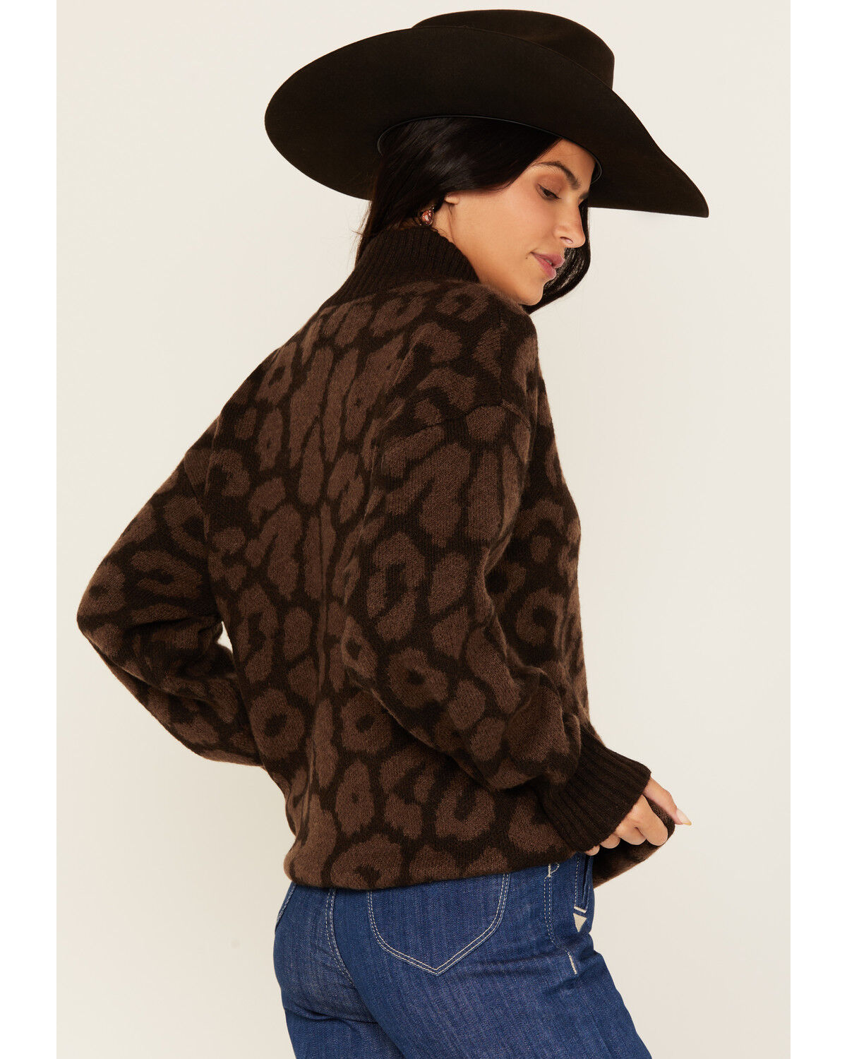 Ariat Women's Leopard Print Turtleneck Sweater
