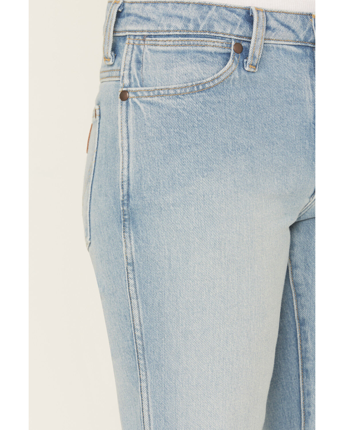 Wrangler Women's Golden Days Medium Wash Mid Rise Heritage Bootcut Stretch Denim Jeans