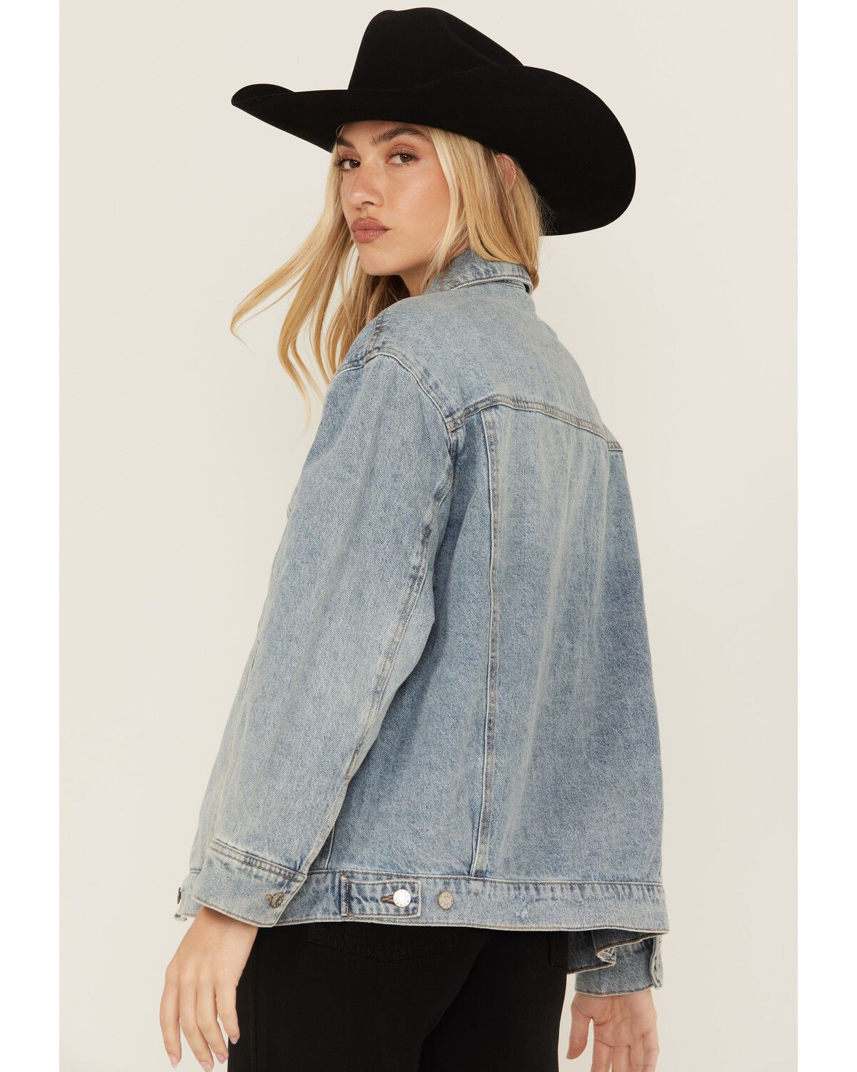 Daze Women's Later Medium Wash Denim Jacket