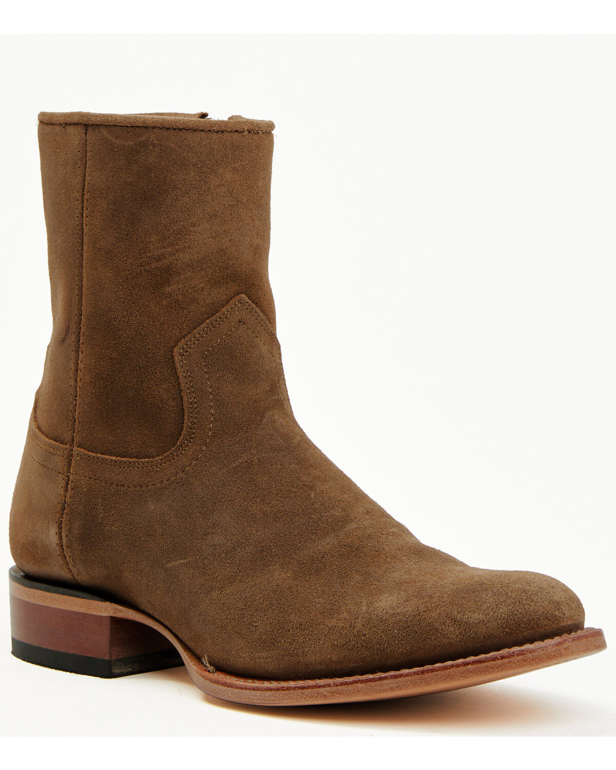 Moonshine Spirit Men's 8" Pancho Roughout Zipper Western Boots - Round Toe