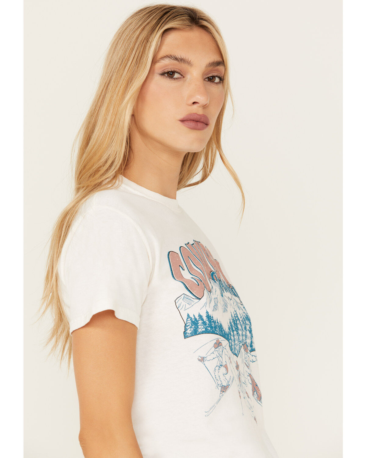 Youth in Revolt Women's Cowboy Downhill Short Sleeve Graphic Tee