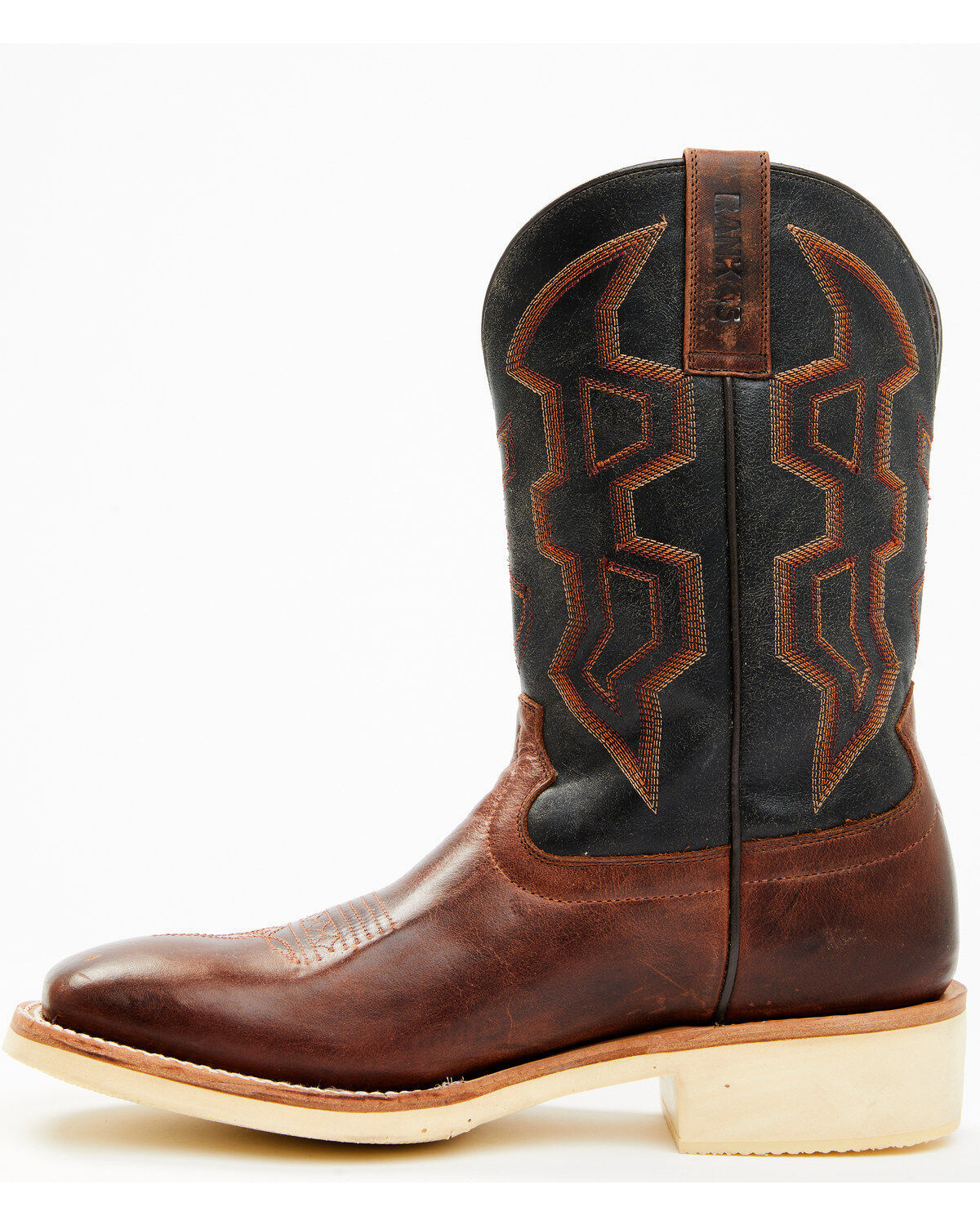 RANK 45® Men's Bullet Saddle Western Performance Boots - Broad Square Toe