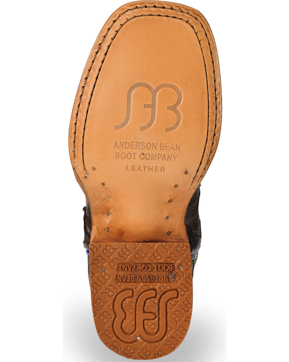 Horse Power Boys' Brown Filet Of Fish Print Boots - Square Toe