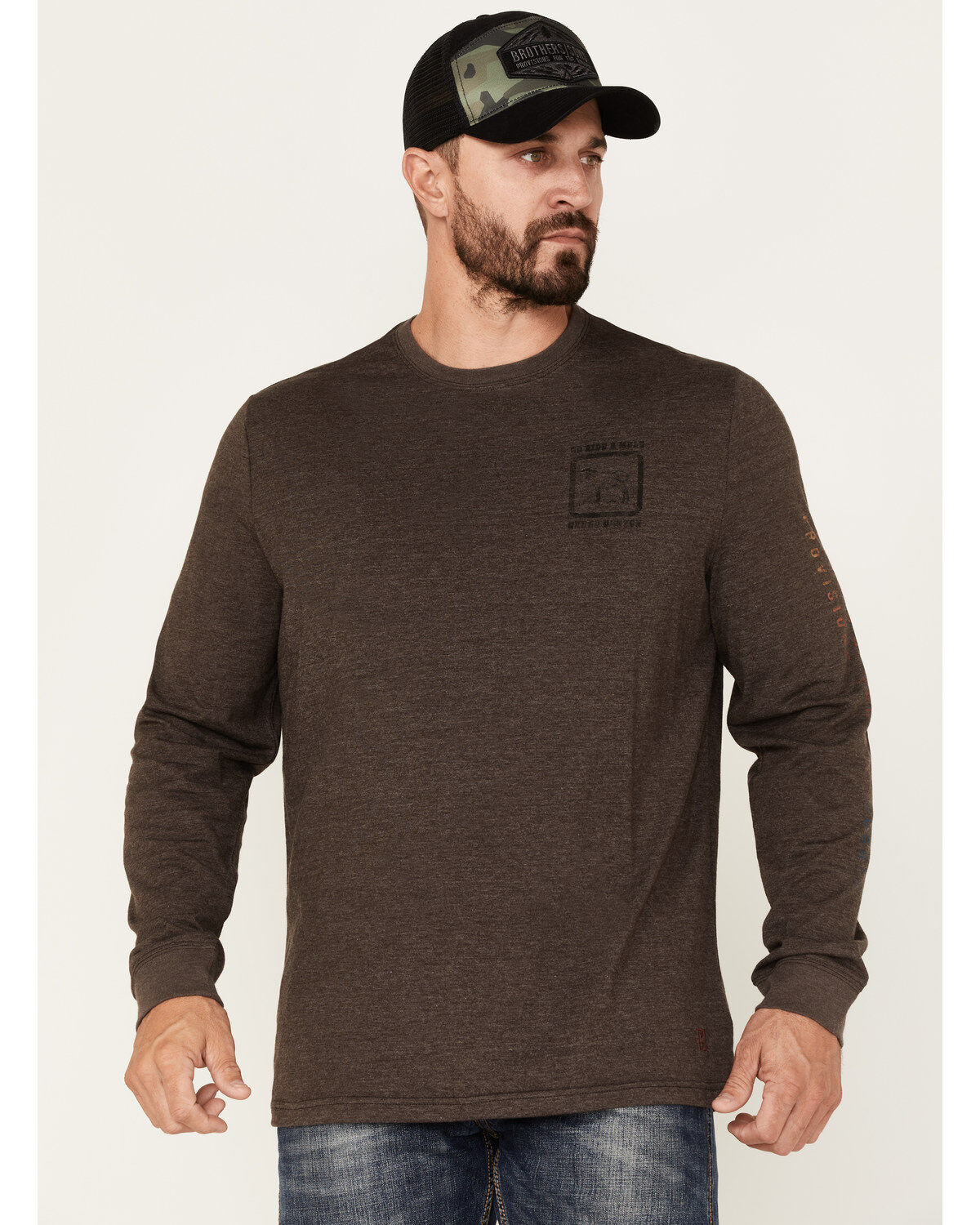 Brothers and Sons Men's Ride A Mule Long Sleeve T-Shirt