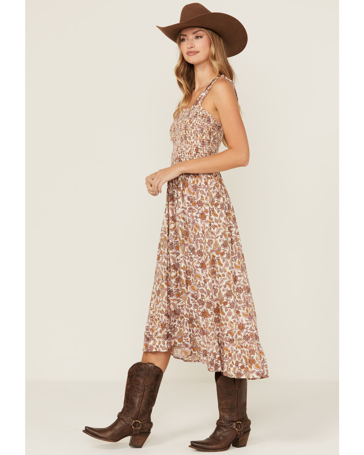 Cotton & Rye Women's Floral Print Midi Sundress