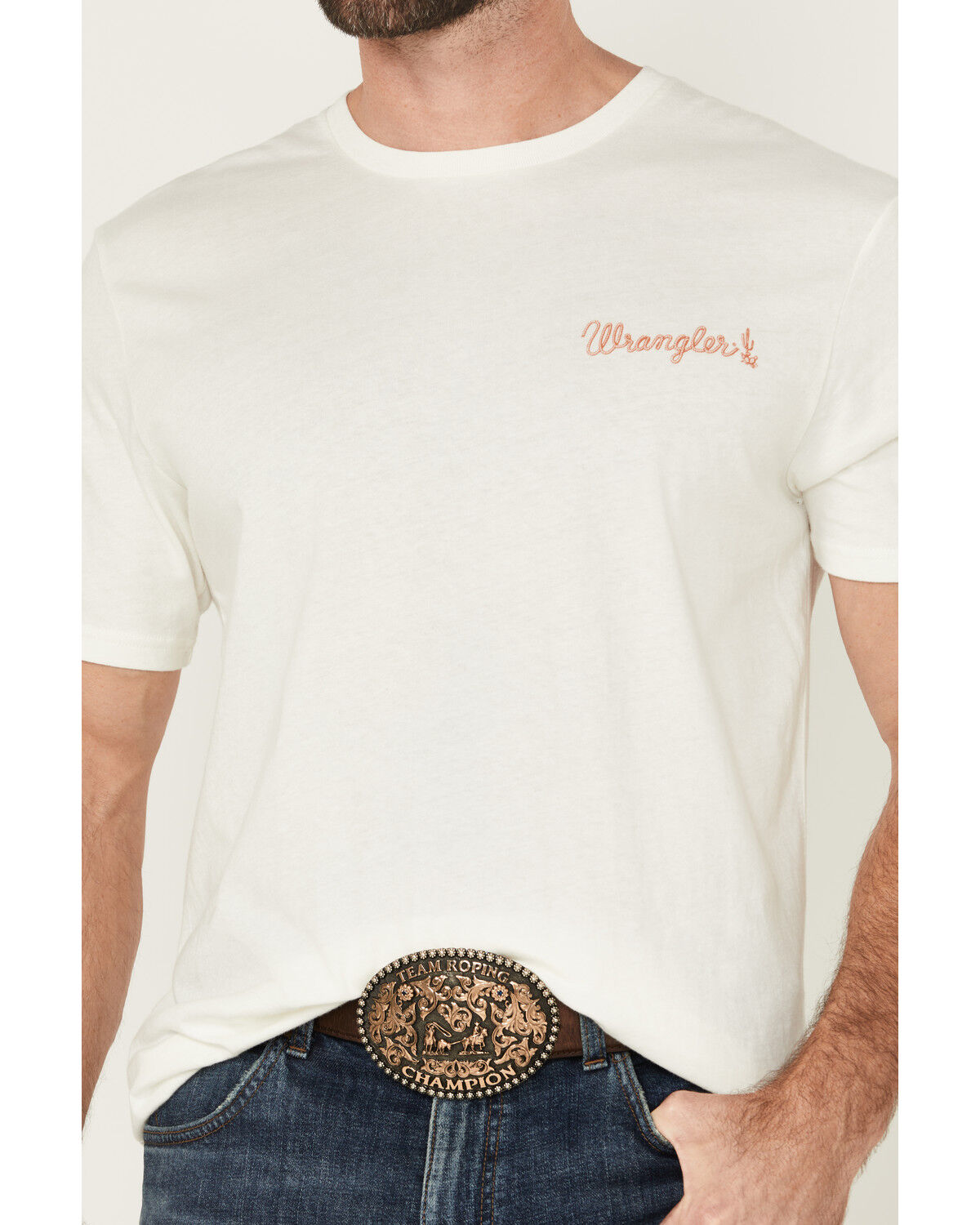 Wrangler Men's Boot Barn Exclusive Roping Logo Short Sleeve Graphic T-Shirt