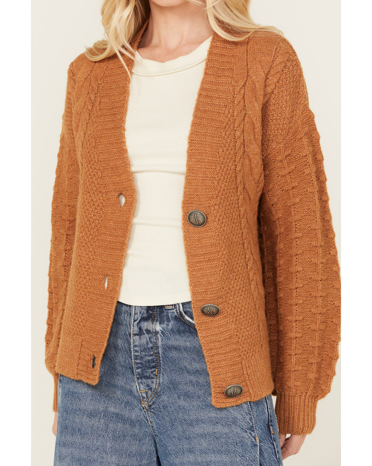 Cotton & Rye Women's Cactus Button Cardigan