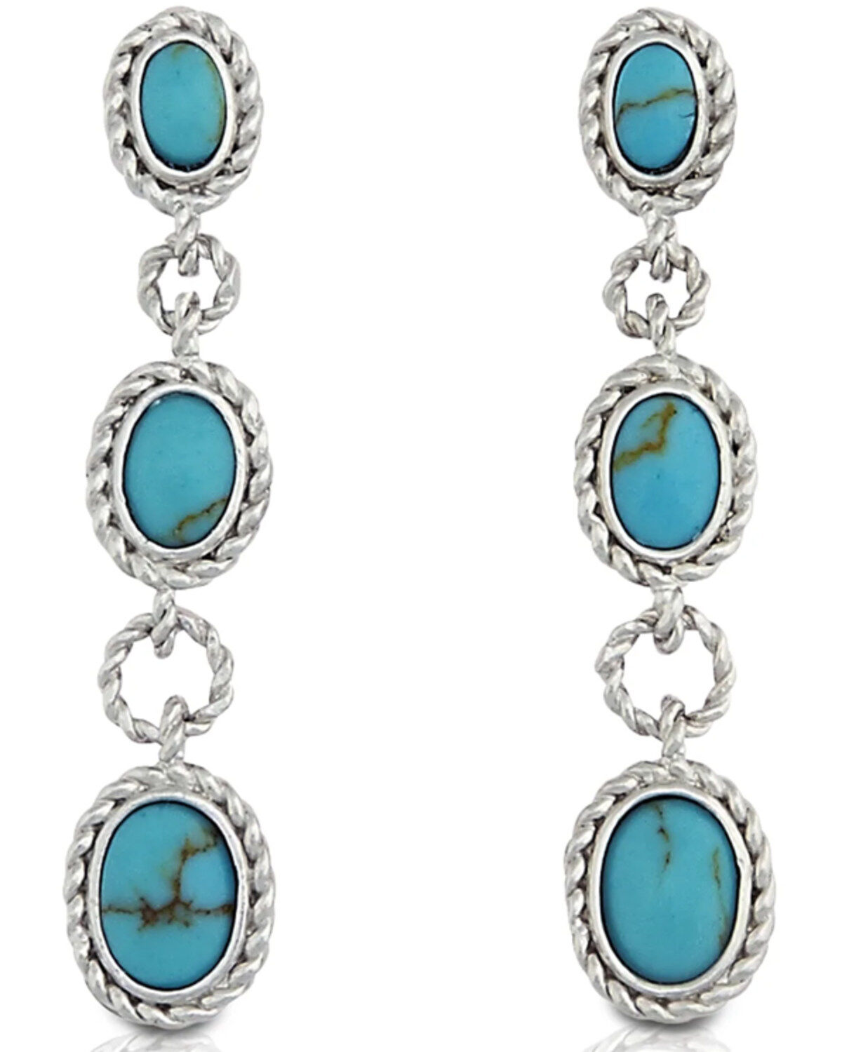 Kelly Herd Women's Turquoise Cabochon Drop Earrings