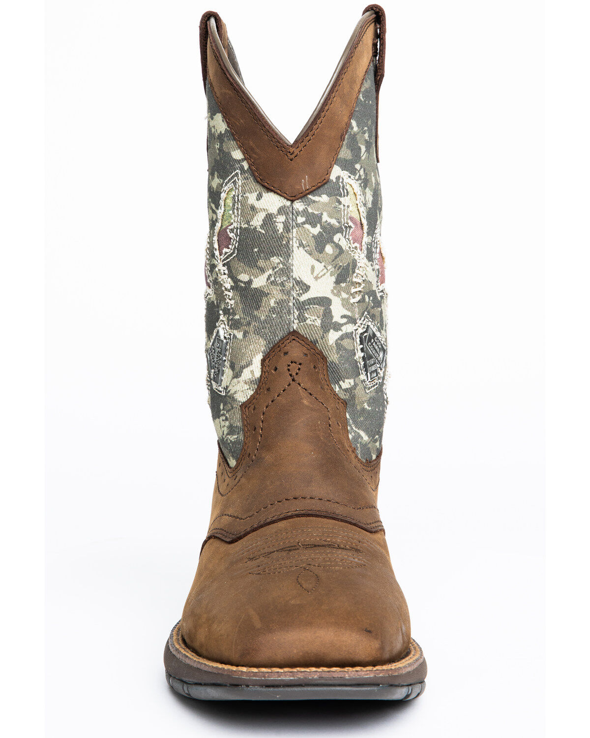 Brothers and Sons Men's Tychee Camo Flag Underlay Western Performance Boots - Broad Square Toe