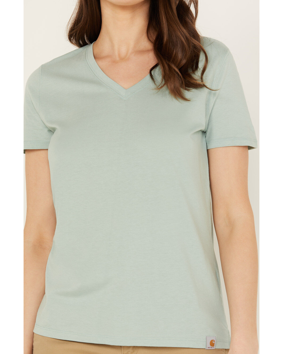 Carhartt Women's Relaxed Fit Lightweight Short Sleeve V Neck T-Shirt