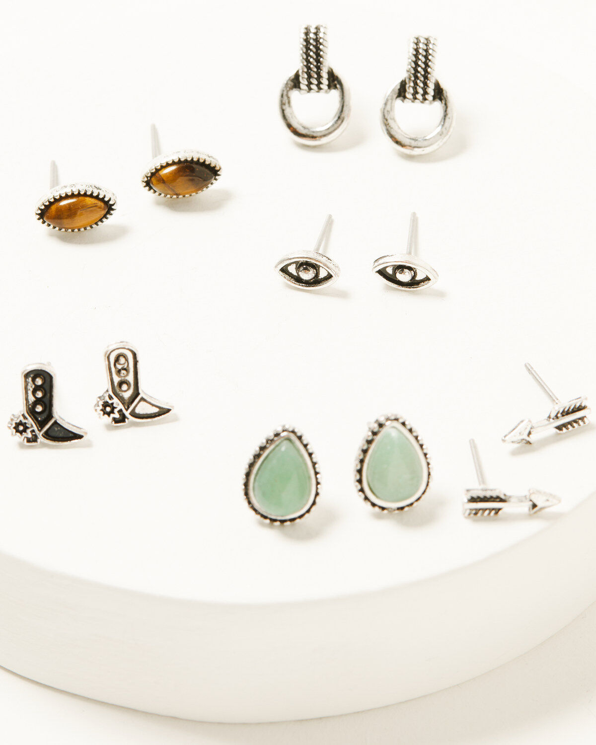 Shyanne Women's Heart Stone Earrings Set - 13 Piece