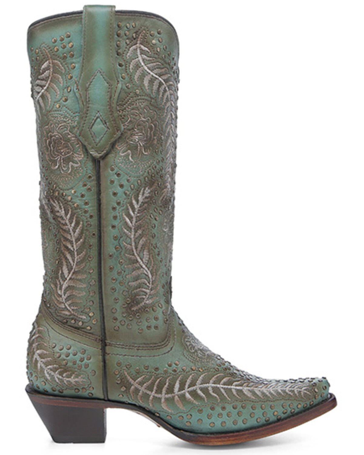 Corral Women's Studded Tall Western Boots - Snip Toe