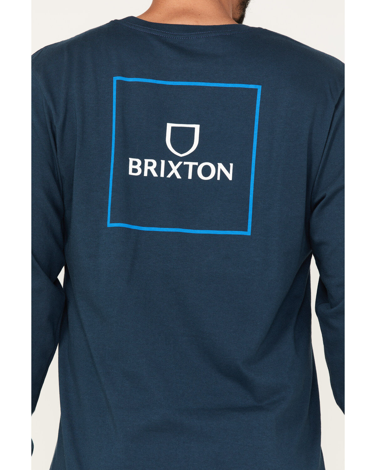Brixton Men's Alpha Square Logo Graphic Long Sleeve T-Shirt