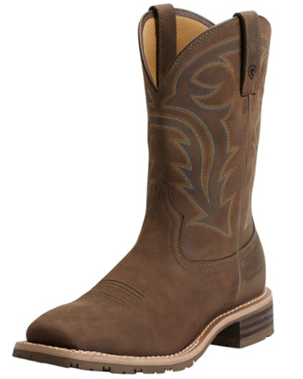 Ariat Hybrid Rancher Waterproof Pull On Work Boots - Square Toe