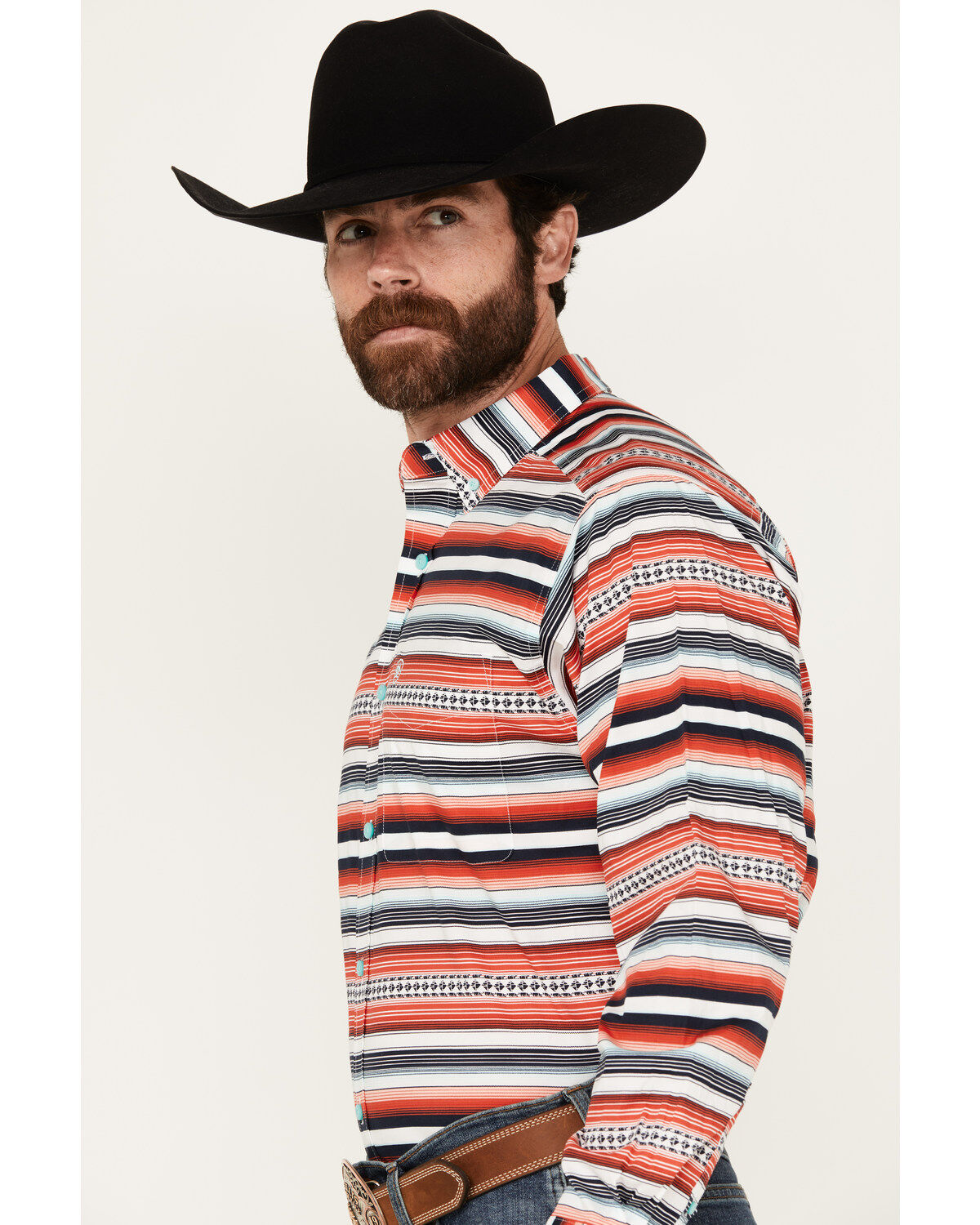 Ariat Men's Oren Print Long Sleeve Button-Down Western Shirt