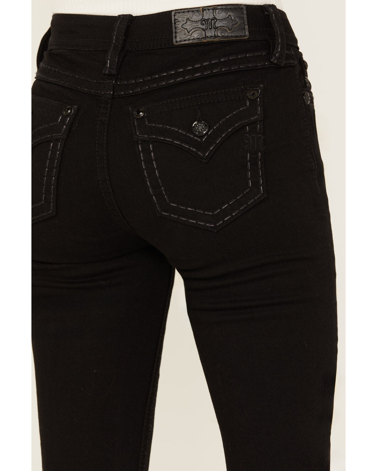 Miss Me Women's Classic Mid Rise Stretch Bootcut Jeans