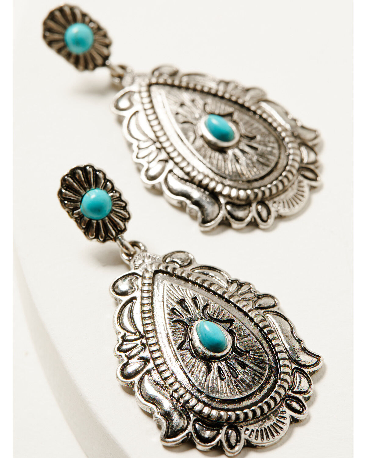 Shyanne Women's Frontier Antique Teardrop Turquoise Earrings