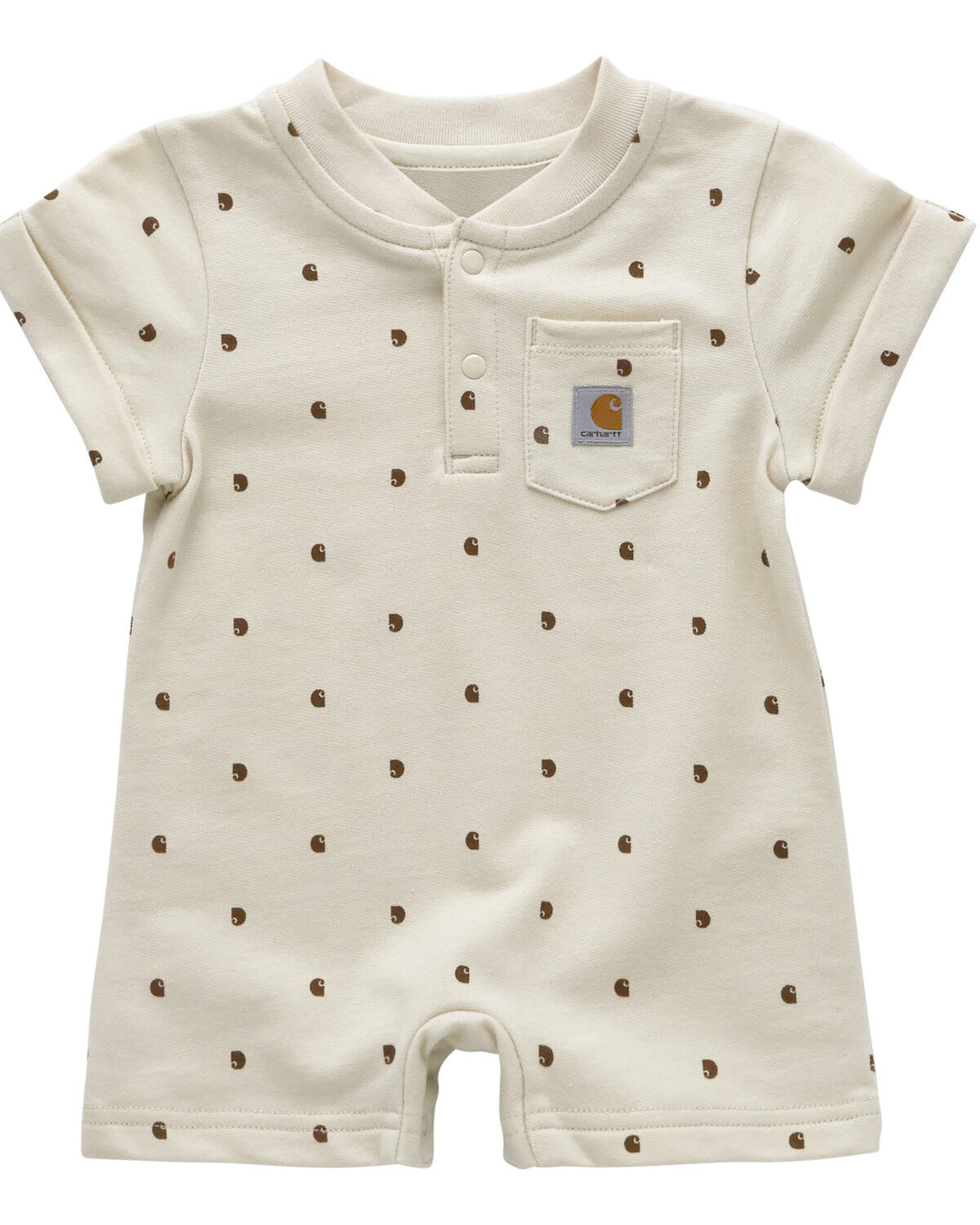 Carhartt Infant Boys' Logo Printed Short Sleeve Onesie
