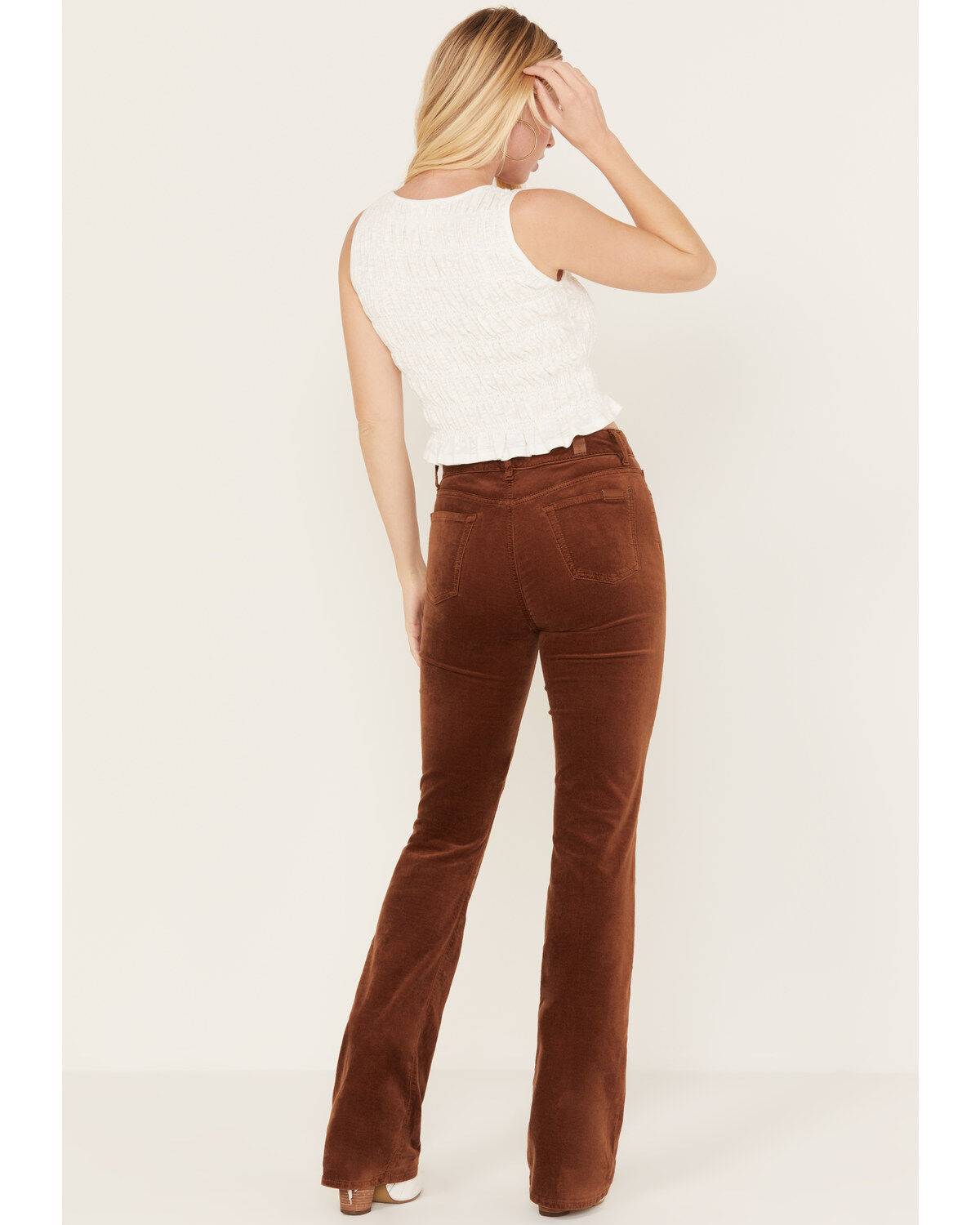 7 For All Mankind Women's High Rise Velvet Lisha Bootcut Jeans