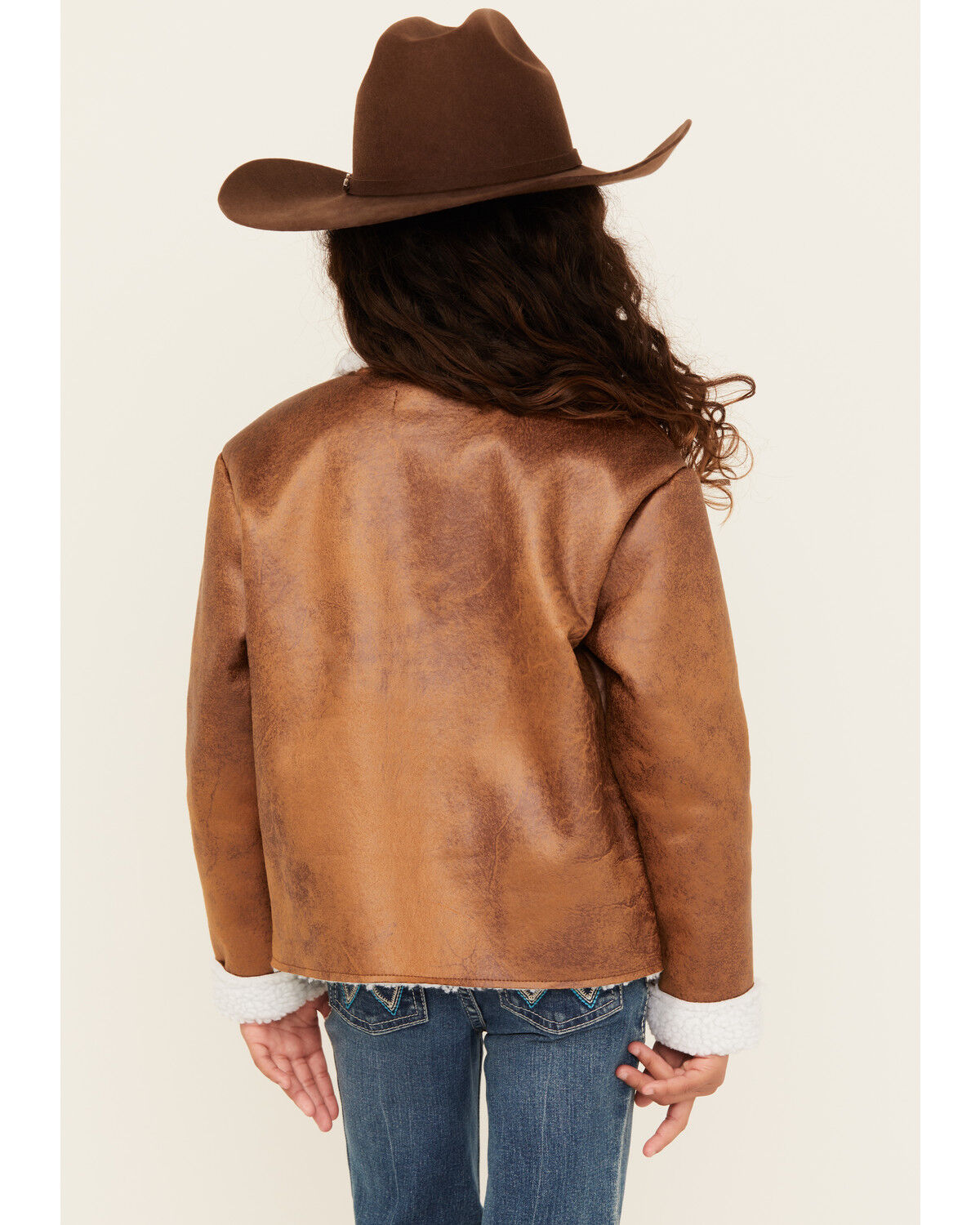 Shyanne Girls' Faux Shearling Cropped Jacket