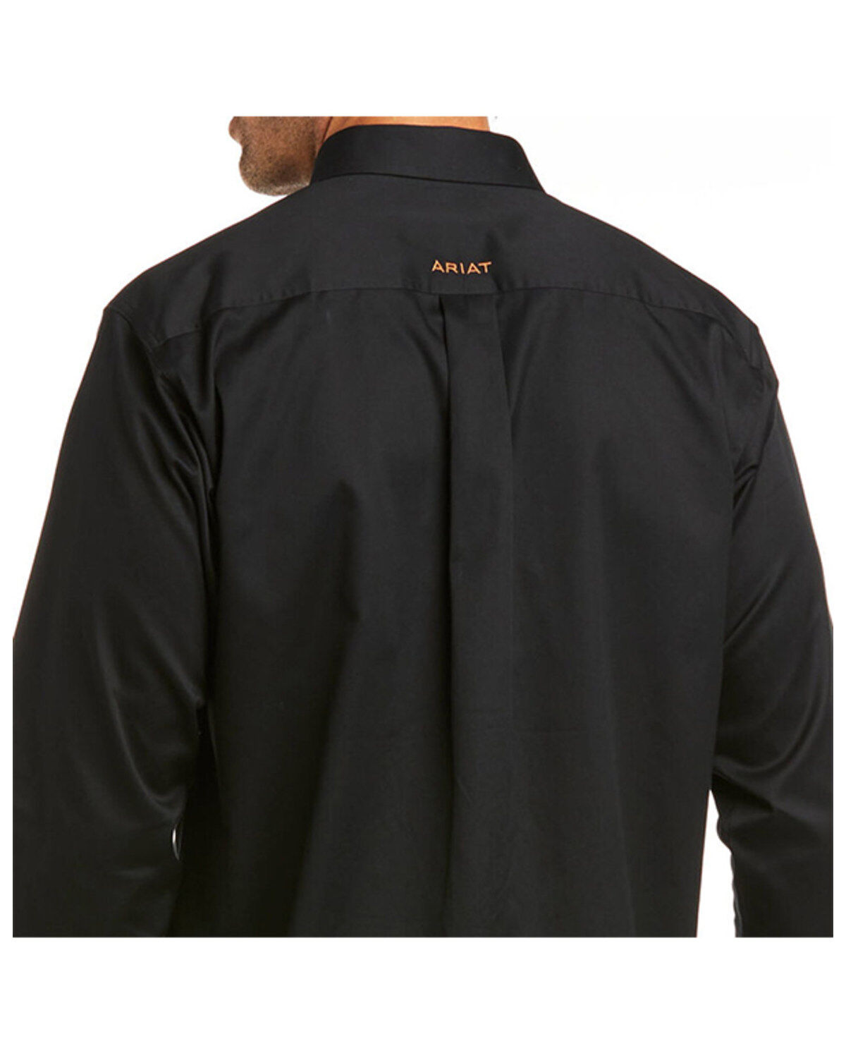 Ariat Men's Solid Twill Fitted Long Sleeve Button-Down Western Shirt