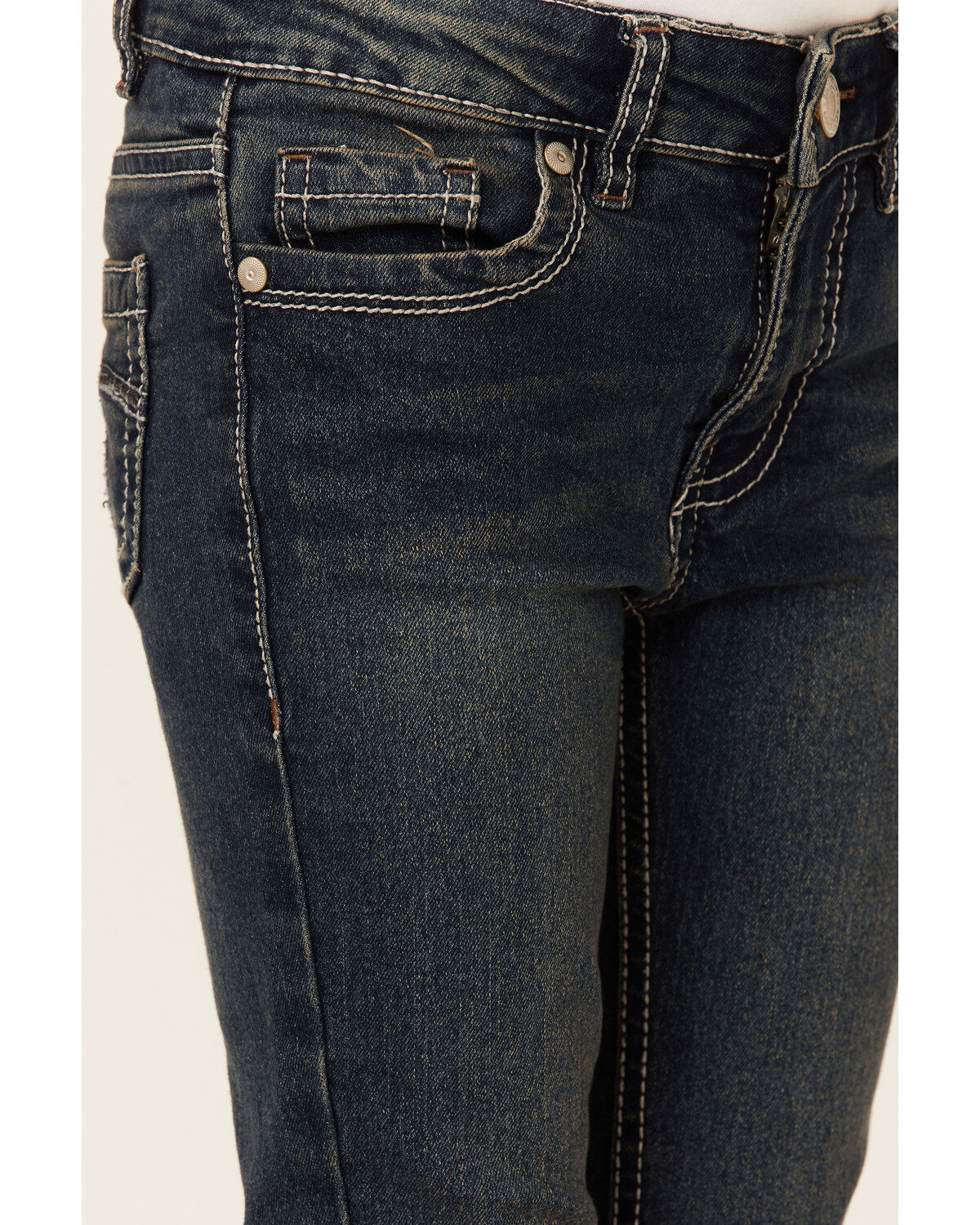 Silver Little Girls' Tammy Dark Wash Bootcut Jeans