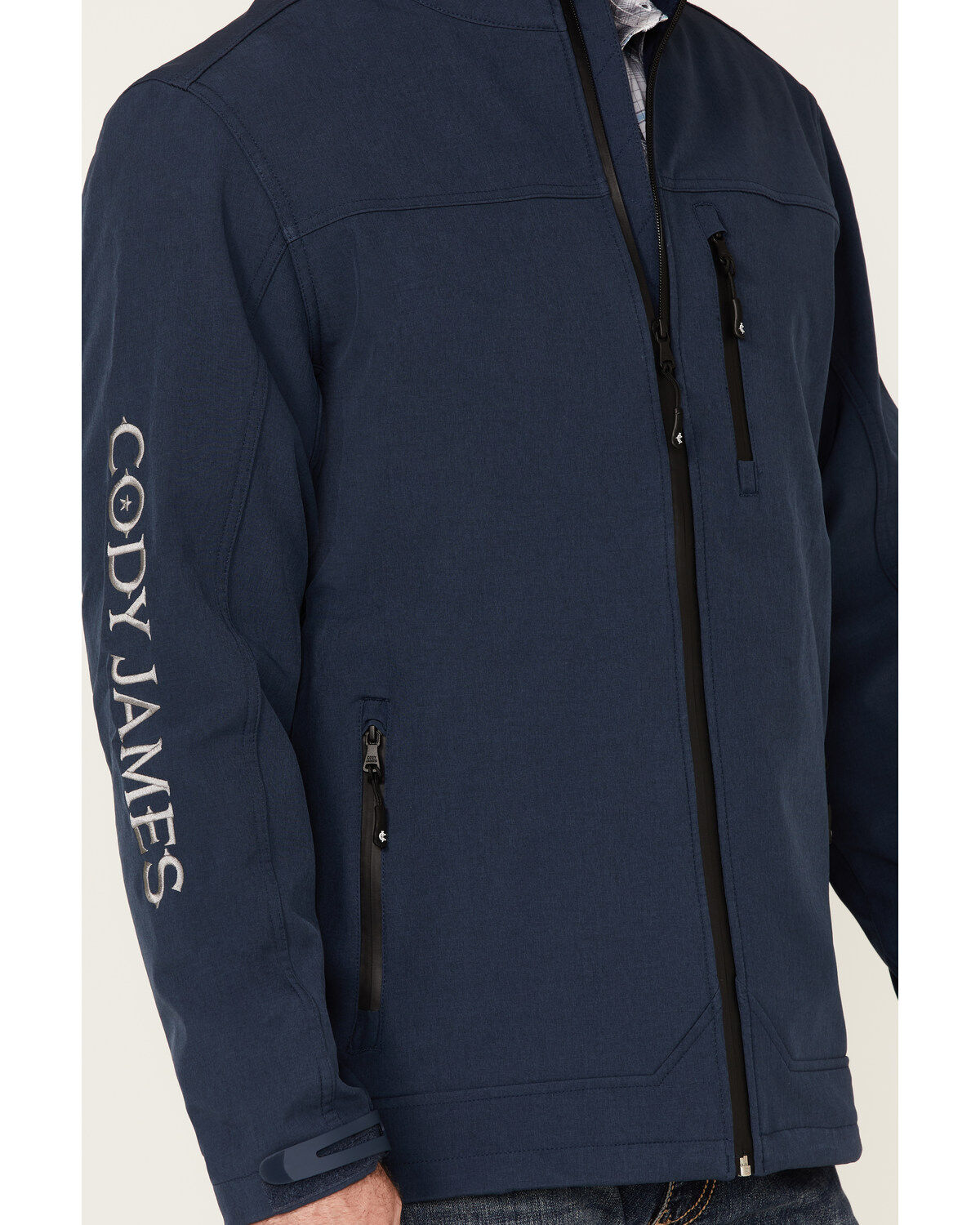 Cody James Core Men's Steamboat Logo Zip-Front Softshell Jacket