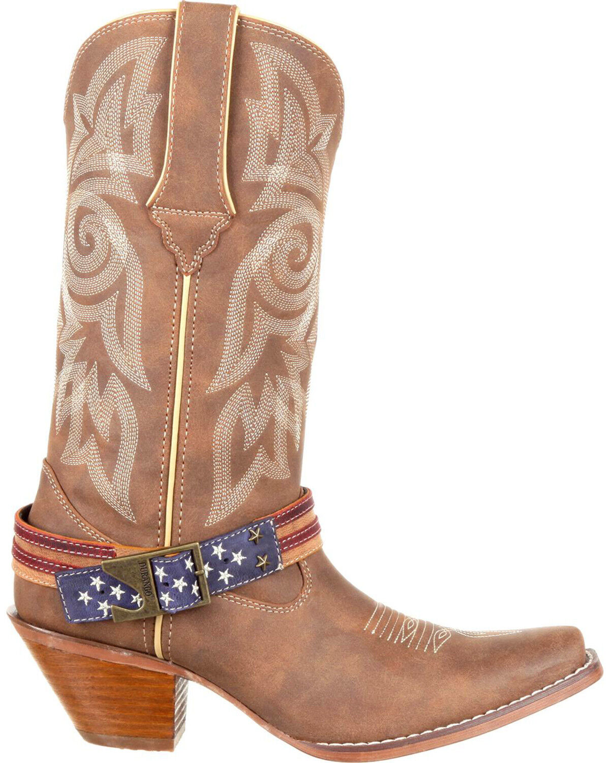 Durango Women's American Flag Buckle Western Boots
