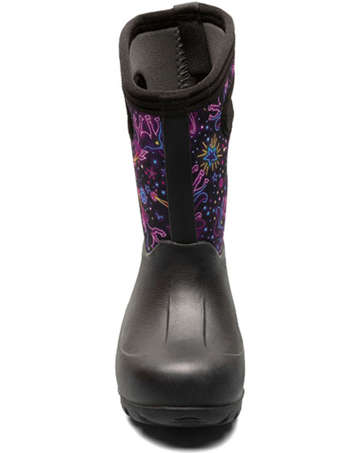 Bogs Girls' Neon Neon Unicorn Waterproof Boots - Round Toe