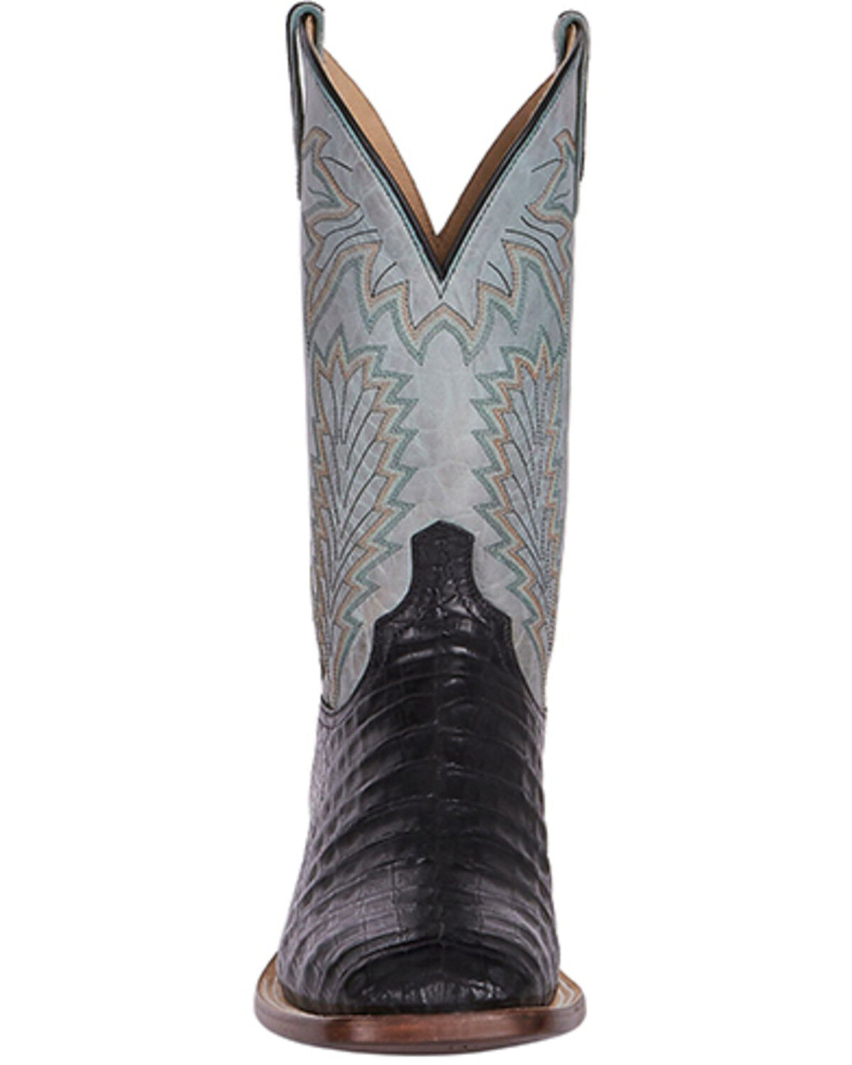 Lucchese Men's Exotic Caiman Western Boots - Broad Square Toe