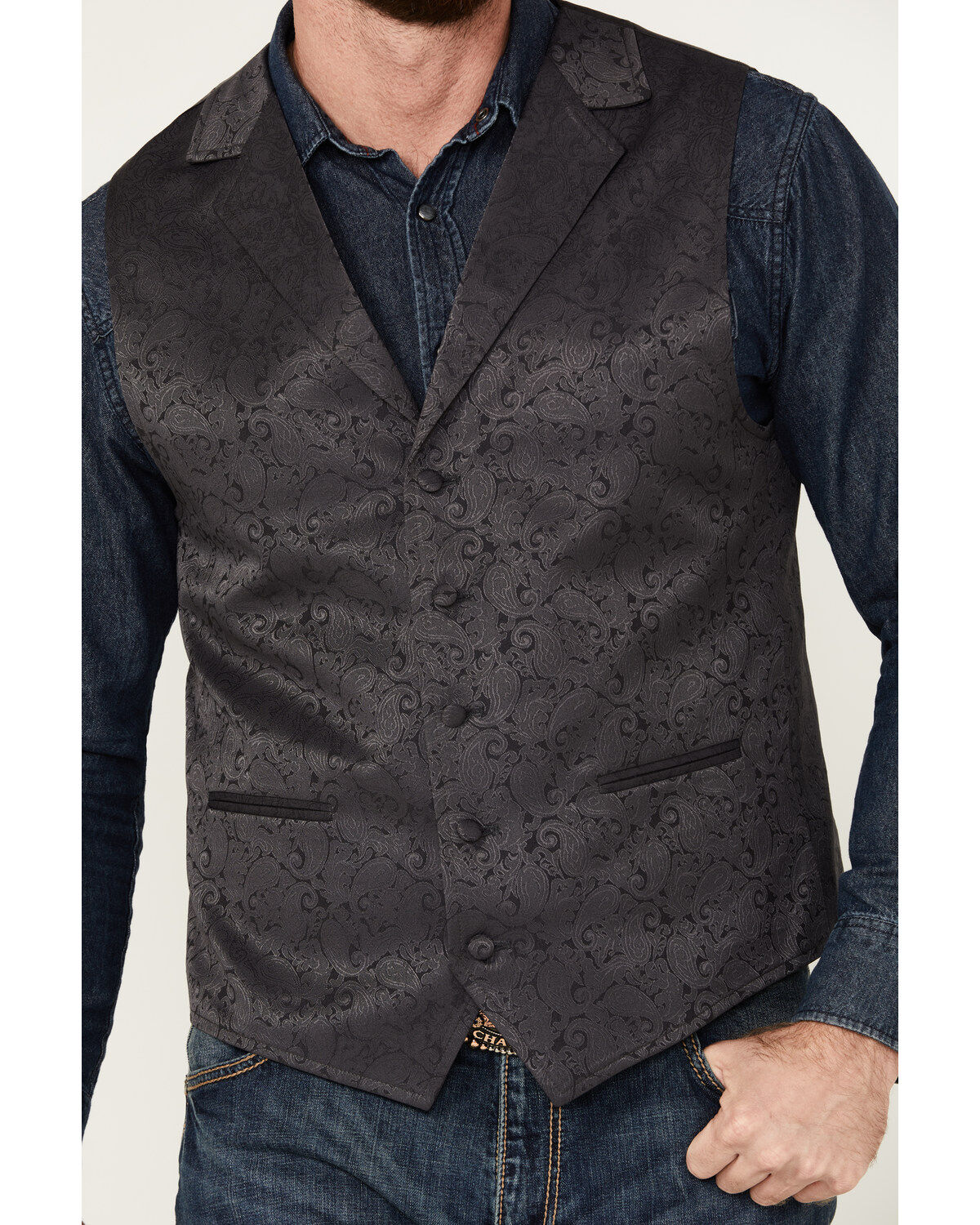 Cody James Men's Nashville Paisley Print Dress Vest