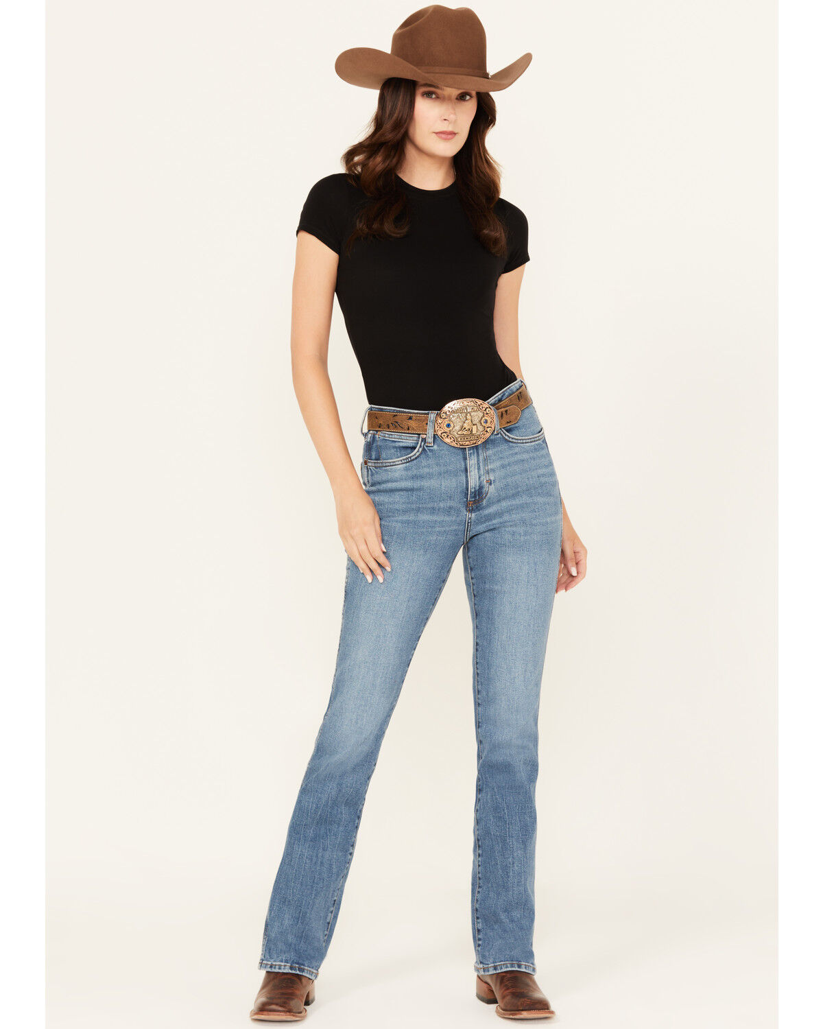 Wrangler Retro Women's Light Wash Kelly High Rise Bootcut Stretch Denim Jeans