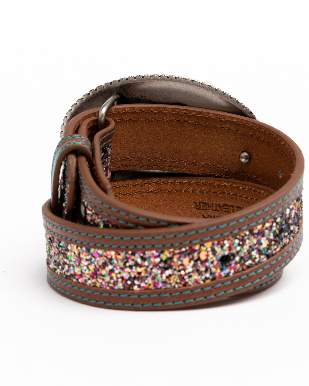 Shyanne Girls' Unicorn Magic Glitter Western Buckle Belt