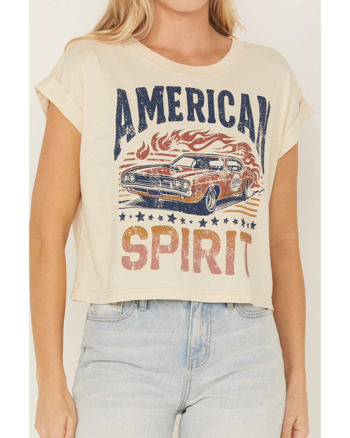 Cleo + Wolf Women's American Spirit Short Sleeve Graphic Tee