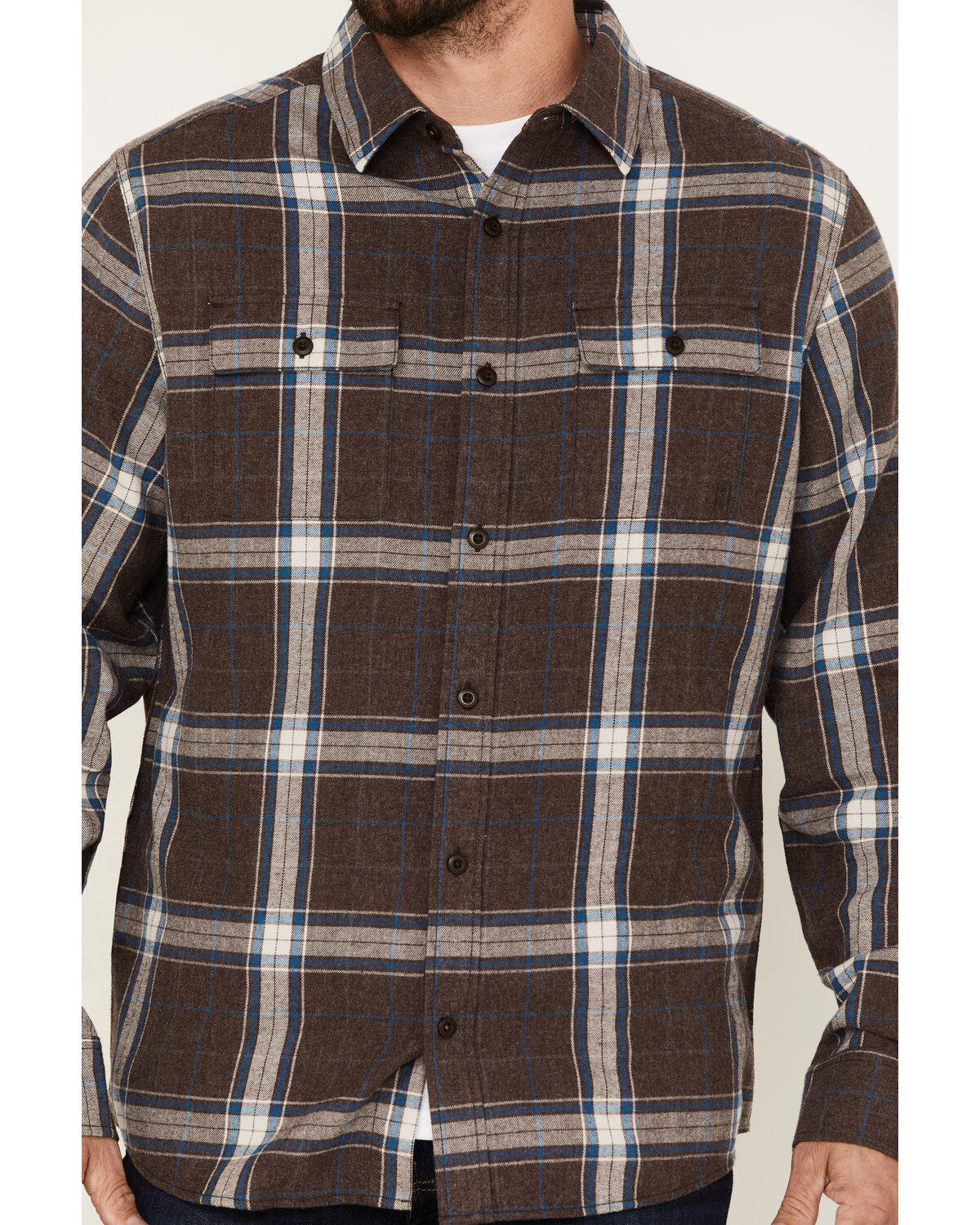 Brothers and Sons Men's Everyday Plaid Print Long Sleeve Button Down Flannel Shirt